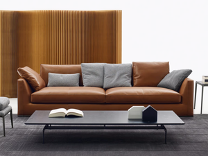 RICHARD - 3 seater leather sofa - Sofa by B&B Italia