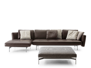 SAKÉ - Leather sofa with chaise longue - Sofa by B&B Italia