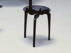 CARLINA - Round wood and glass coffee table - Coffee table by BD Barcelona Design