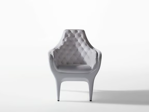SHOWTIME - Tufted upholstered leather armchair - Armchair by BD Barcelona Design