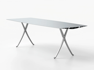TABLE B 90 - ALUMINIUM - Rectangular aluminium table - Table by BD Barcelona Design