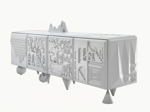 TOUT VA BIEN - MDF sideboard with doors - Cabinet by BD Barcelona Design
