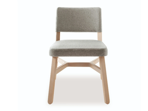 CROISSANT 570 - Beech and fabric chair - Chair by Billiani