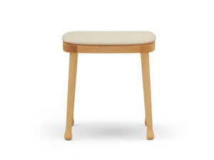 FRISÉE 257 - Solid wood stool with integrated cushion - Accessories by Billiani