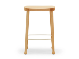 FRISÉE 258/260 - High solid wood stool with footrest - Stool by Billiani