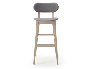 GRADISCA 625 - Barstool in beechwood and fabric - Stool by Billiani