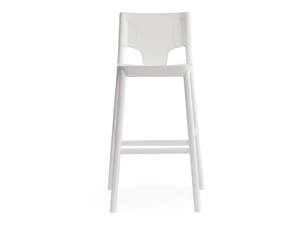 MARIMBA 113 - Beech and leather stool - Stool by Billiani