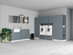 IDROBOX COMP. 3 - Laundry room cabinet with hinged doors - Cabinet by Birex