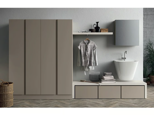 IDROBOX COMP. 5 - Sectional laundry room cabinet with sink - Cabinet by Birex