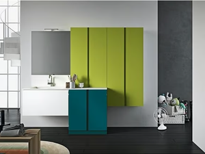 IDROBOX COMP. 7 - Laundry room cabinet with hinged doors - Cabinet by Birex