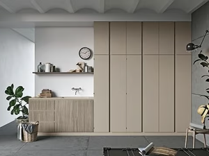IDROBOX COMP. 8 - Tall laundry room cabinet with sink - Washbasin by Birex