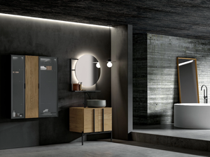 SIDÉRO COMP. 5 - Single vanity unit - Washbasin cabinet by Birex