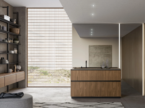 TRACCIA COMP. 5 - Wall-mounted vanity unit with drawers - Washbasin cabinet by Birex