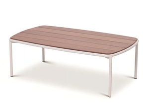 TEJA - Low rectangular steel and wood coffee table - Coffee table by Bivaq