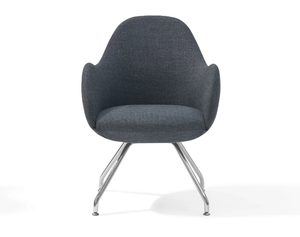 WILMER C - Trestle-based easy chair - Armchair by Blå Station