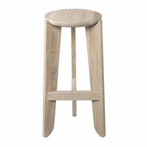 ELI - Oak barstool with footrest - Stool by Blomus