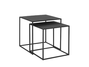 FERA - Square powder coated steel coffee table - Coffee table by Blomus