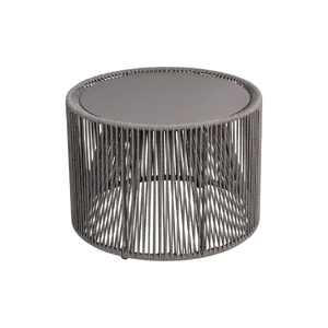 ROPE - Round steel and rope coffee table - Side table by Blomus