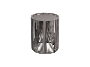 ROPE - Round steel and rope garden side table - Side table by Blomus