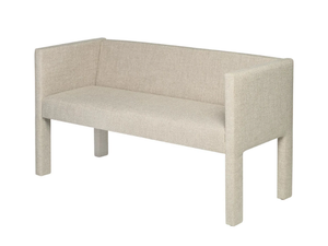 SITTA - Upholstered fabric bench with back - Bench by Blomus