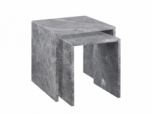 VARU - Square marble coffee table - Coffee table by Blomus