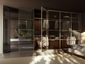 ANTIBES - Built-in sectional wardrobe with drawers - wardrobe by Boffi
