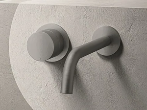 ECLIPSE - 2 hole wall-mounted stainless steel washbasin mixer - Tap by Boffi