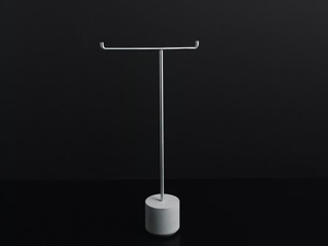IKO - Stainless steel toilet roll holder / towel rack - Toilet seat by Boffi