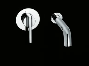 LIQUID - Wall-mounted chromed brass washbasin tap - Tap by Boffi