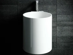 PHW - Wall-mounted Corian® handrinse basin round - Washbasin by Boffi