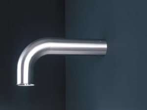 PIPE - Brushed steel spout - Tap by Boffi
