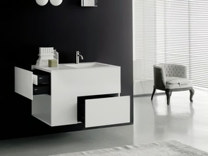 QUADTWO - Wall-mounted washbasin with drawers - Washbasin by Boffi