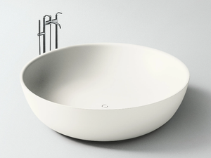 ROUND FISCHER - Freestanding round Corian® bathtub - Bathtub by Boffi