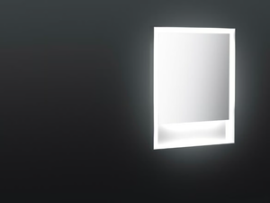 SP14 - Rectangular framed mirror with integrated lighting - Sanitary accessories by Boffi