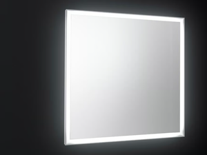 SP14 - Square wall-mounted mirror with integrated lighting - Sanitary accessories by Boffi