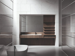 UPPER UNITS - Vanity unit with mirror - Washbasin cabinet by Boffi