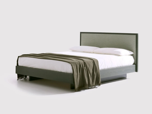 AWASE SOFT - Wooden double bed with upholstered headboard - Bed frame by Bolzan