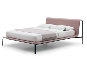 BEND - Fabric bed with removable cover with upholstered headboard - Bed frame by Bolzan