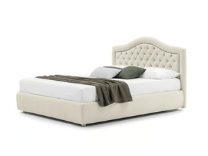 CAPRI - Bed with tufted headboard - Bed frame by Bolzan