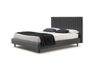 CLAY - Double bed with upholstered headboard - Bed frame by Bolzan
