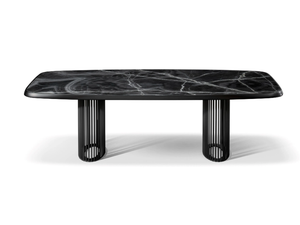 LUNA BIANCA - Barrel-shaped ceramic table - Table by Bonaldo