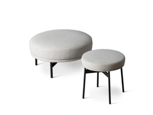 NEUILLY POUF - Upholstered round fabric pouf - Pouf by Bonaldo