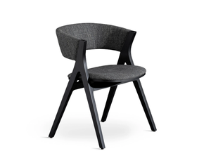 REMO - Fabric chair with ash structure - Chair by Bonaldo