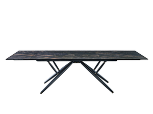 BRIDGE - Extending steel and SuperMarble dining table - Table by Bontempi Casa