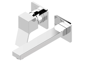 AKI - Wall-mounted chromed brass washbasin mixer - Tap by Bossini