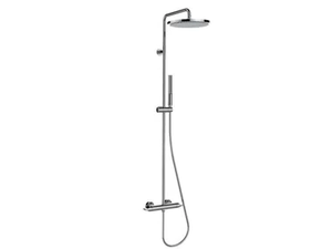 APICE - Shower panel with diverter with hand shower with overhead shower - Shower panel by Bossini