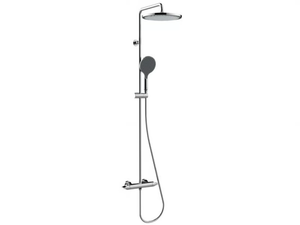 APICE - Shower panel with diverter with hand shower with overhead shower - Shower panel by Bossini