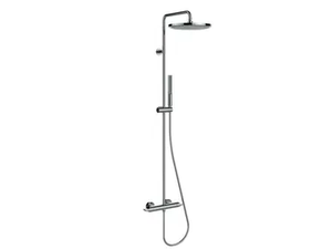 APICE - Thermostatic shower panel with diverter with hand shower - Shower panel by Bossini