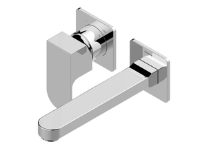 GILLO - Wall-mounted chromed brass washbasin mixer - Tap by Bossini