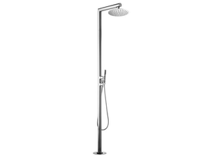 Nek Floor Ø 250 - Floor standing shower panel with hand shower - Shower panel by Bossini